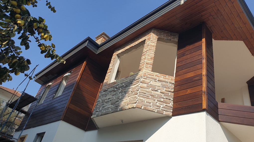 AHŞAP CEPHE KAPLAMA UYGULAMAMIZ